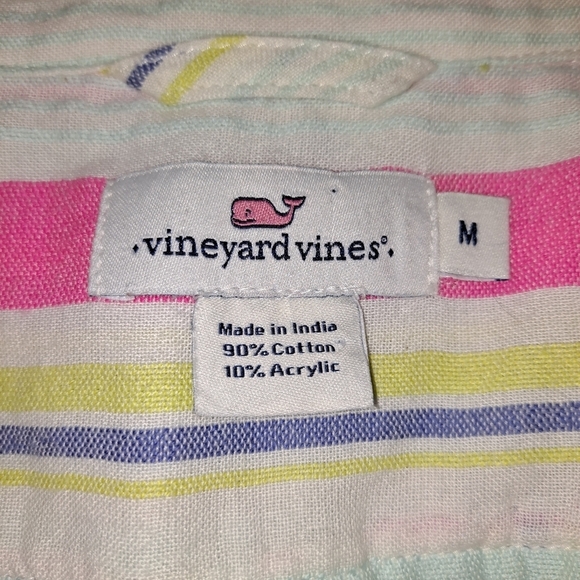 VINEYARD VINES Boca Grande Multi Stripe Lucaya Relaxed Tunic Size Medium - Picture 7 of 9
